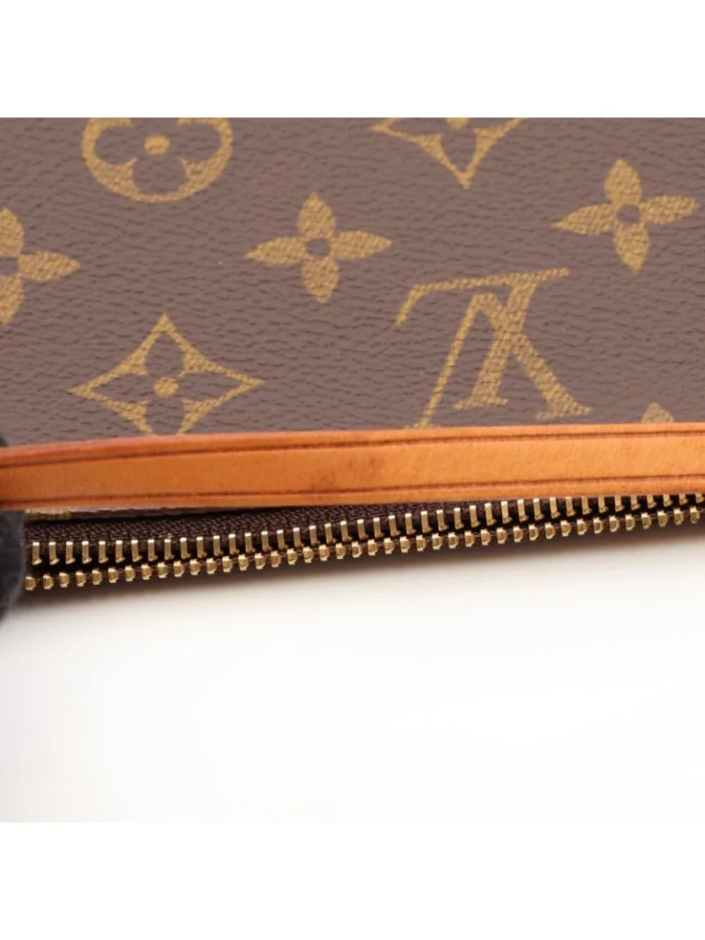 Louis Vuitton Pochette Accessory Soir Canvas Leather Handbag